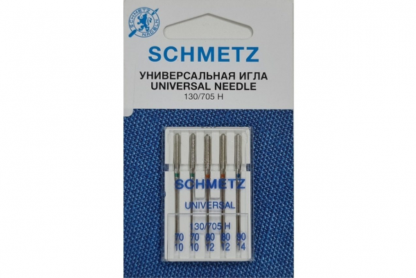 Иглы Schmetz универсальные (70x2, 80x2, 90x1), 5 шт в Анапе