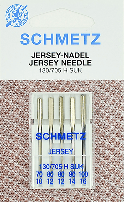 Иглы Schmetz джерси 130/705 H SUK (70x1, 80x2, 90x1, 100x1) 5 шт в Анапе
